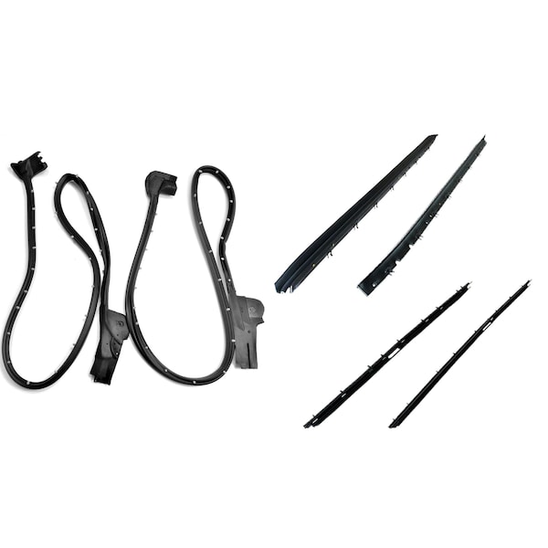 Fairchild Industries Kg4220 - 1990-1996 Corvette Door Seal & Belt Weatherstrip Kit KG4220 - main